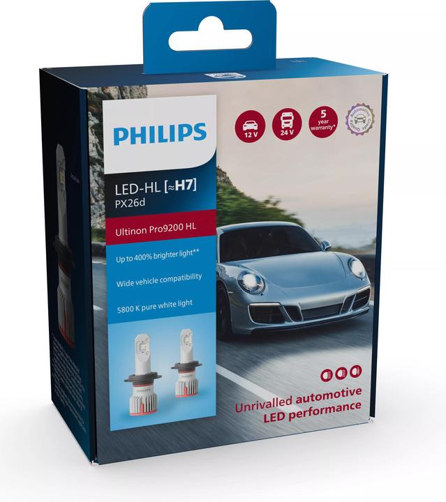 Actual product image Philips Ultinon Pro9200 HL 11972U92X2 Unrivalled LED automotive performance (H7)