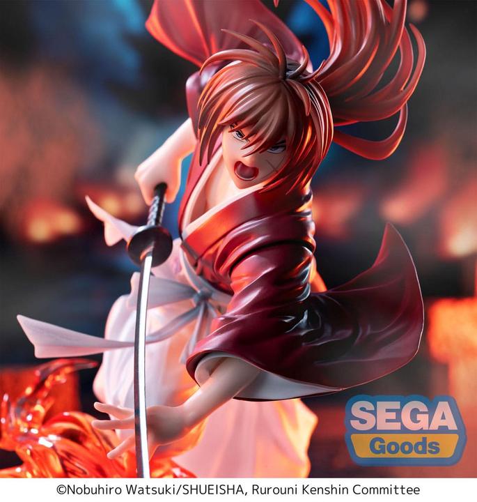 Actual product image Sega Rurouni Kenshin Luminasta PVC Statue "Rurouni Kenshin" "Kenshin Himura" 15 cm