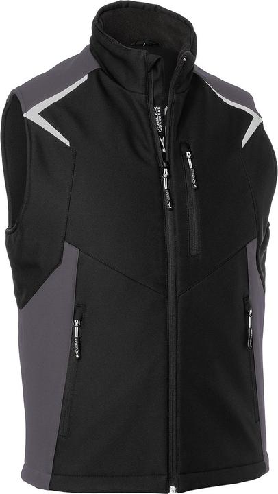 Kübler Bodyforce Softshell Weste Schwarz/Anthrazit S (S)
