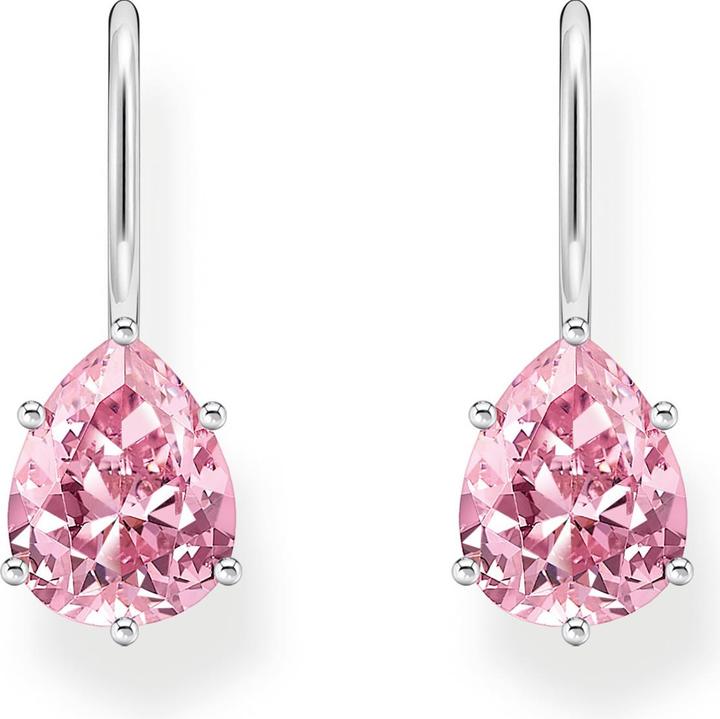Produktbild Thomas Sabo Ohrhänger mit pinkfarbenem Zirkonia-Tropfen Silber (925er Silber)