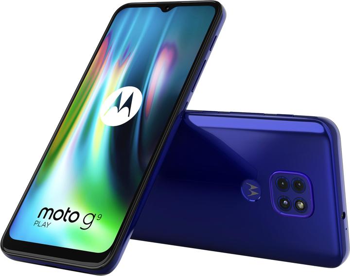 Actual product image Motorola Moto G9 Play (64 GB, Sapphire Blue, 6.50", Dual SIM, 48 Mpx, 4G)