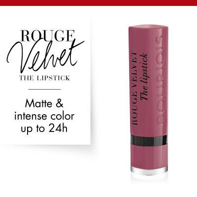 Actual product image Bourjois Rouge Velvet The Lipstick (19 Place Des Roses)