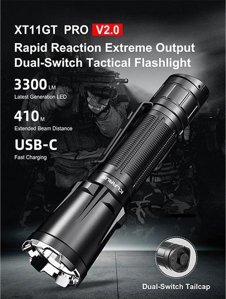 Produktbild Klarus XT11GT PRO V2.0, 3'300 Lumen (13.97 cm, 3300 lm)