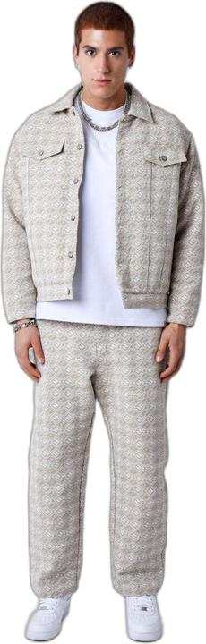 Project X Paris Leinenjacke mit geometrischem Muster (M)