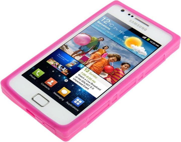 Actual product image König Design Protective cover cassette for mobile Samsung Galaxy S2 i9100 pink (Samsung Galaxy S2 I9100)