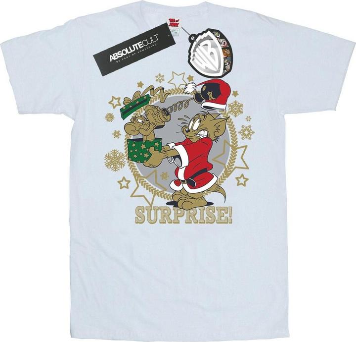 Immagine prodotto Tom & Jerry Christmas Surprise Maglietta Ampia Donna (3XL)