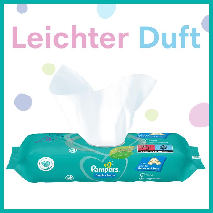Actual product image Pampers fresh clean (52 Piece)
