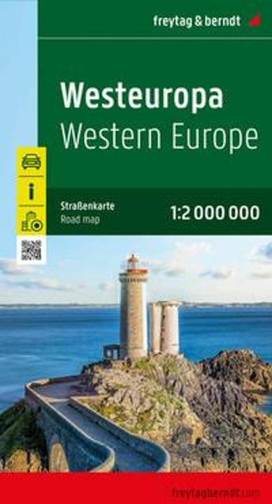 Image du produit Europe de l'Ouest, carte routière 1:2.000.000, freytag & berndt (freytag & berndt, Tchèque, Slovaque, Espagnol, Néerlandais, Italien, Allemand, Hongrois, Anglais)