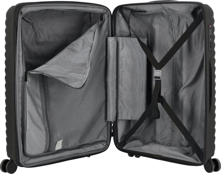 Immagine prodotto D&N Travel Line 4500 set di valigie a 4 ruote da 3 pezzi con piega elastica (205 l, XL (da 115l))