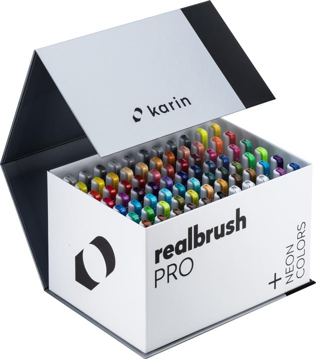 Actual product image Karin Real Brush Pen Pro 0.4mm (Multicoloured, 72 x)