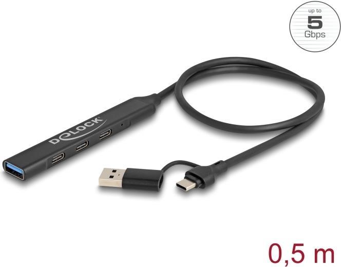 Actual product image Delock 64272 (USB-A, USB-C, 4 Ports)