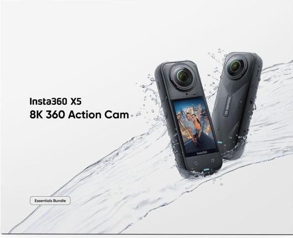 Actual product image Insta360 X5 Essentials Bundle (30p, Wi-Fi, Bluetooth)
