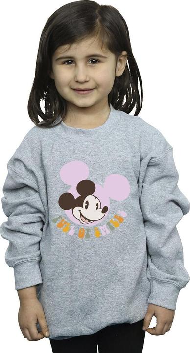 Actual product image Disney Girls Mickey Mouse Full Of Smiles Sweatshirt (128)