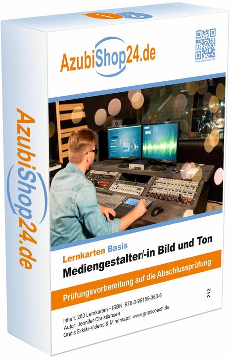 Immagine prodotto Lernkarten Basis. Mediengestalter Bild und Ton Prüfung Prüfungsvorbereitung (Tedesco, Jennifer Christiansen, 2024)