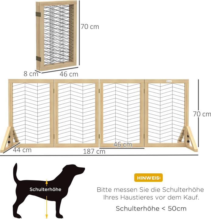 Actual product image PawHut Dog door grille