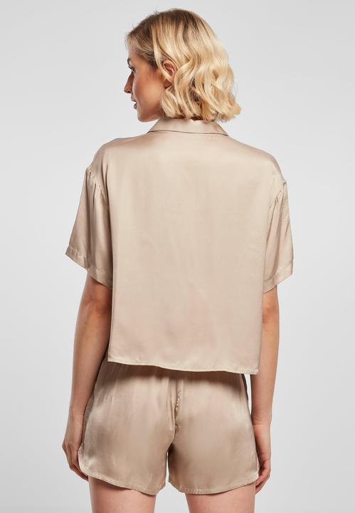 Produktbild Urban Classics Ladies Viscose Satin Resort Shirt - 17070 (S)