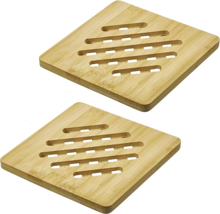 Westmark Set di 2 sottobicchieri quadrati (2 x, Pan coaster)