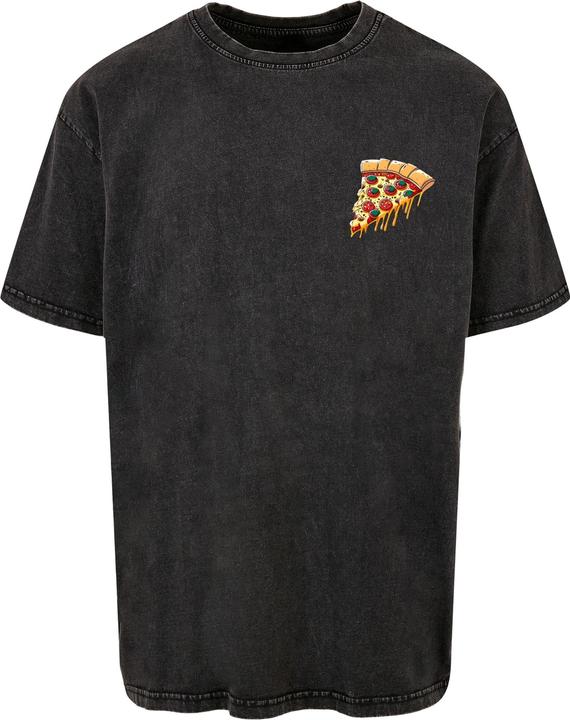 Merchcode Pizza Comic Acid Washed Oversized Tee - 112823