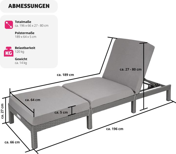 Actual product image tectake Sofia (196 cm)