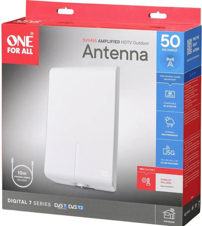 Actual product image One for All Joete (Flat antenna, DVB-T / -T2)