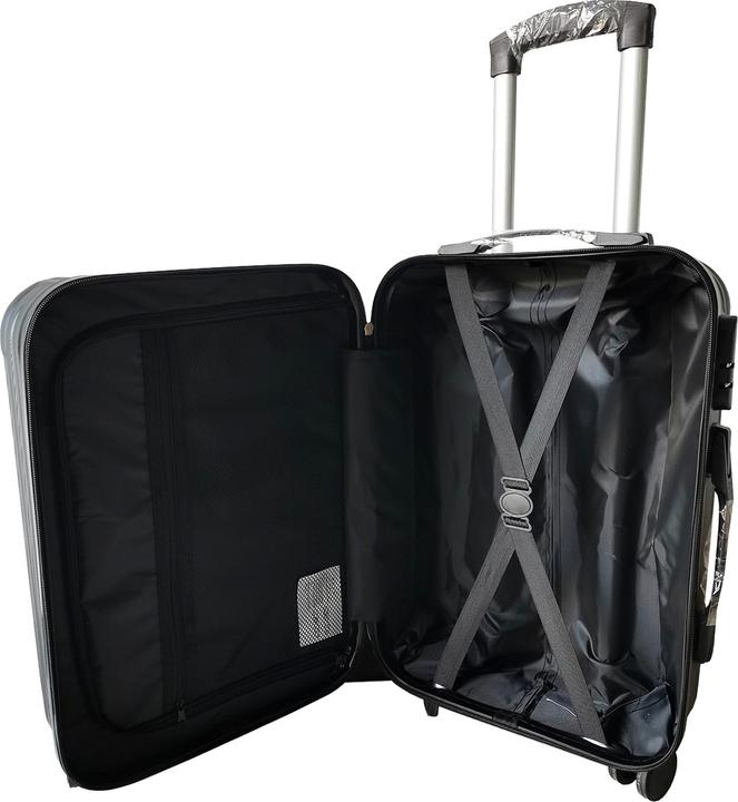 Immagine prodotto NTK-Collection Hartschalenkoffer 4er-Set Frenzi Schwarz (115 l, Bagaglio a mano (fino a 50 litri), M (50 - 90l), L (90 - 115l))