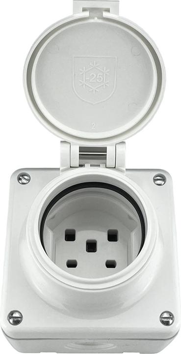 Produktbild Steffen MICA AP-Nass-Steckdose 1xT25 (16A/400V) IP55 ws