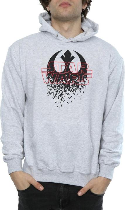 Actual product image Star Wars Mens The Last Jedi Shattered Emblem Hoodie (M)