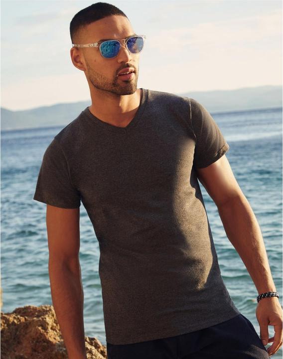 Image du produit Fruit of the Loom T-shirt Valueweight avec col V Manches courtes (M)