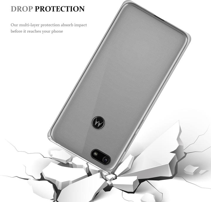 Actual product image Cadorabo TPU Ultra Slim AIR Cover (Motorola Moto E6 Play)