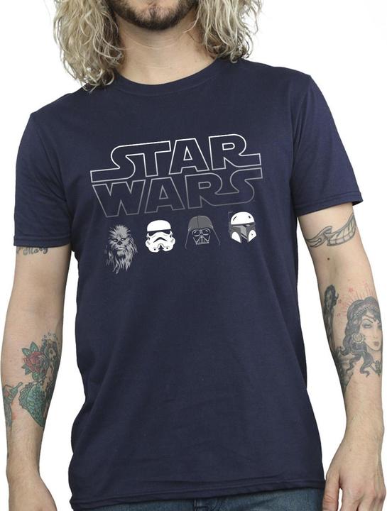 Produktbild Star Wars Character Heads TShirt (4XL)