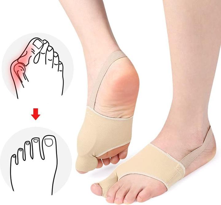 Immagine prodotto Cbx Benda per la correzione dell'alluce valgo con cuscinetto in silicone integrato 2 pezzi - taglia L (Crema piedi e gel piedi)