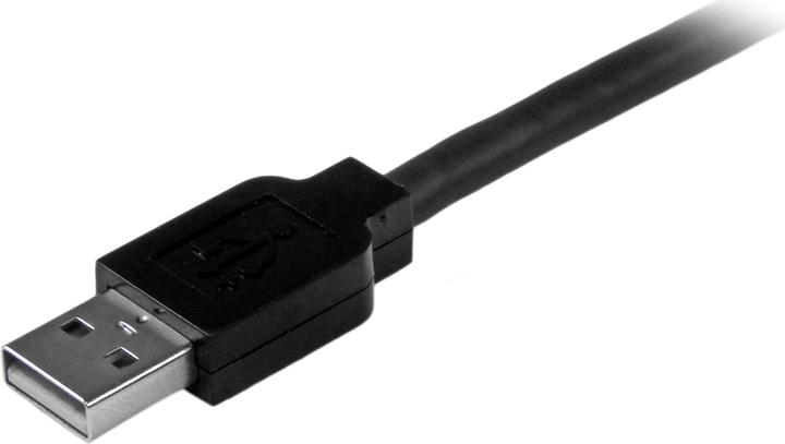 Image du produit StarTech Câble actif USB 2.0 A vers B de 15m - mâle/mâle - Câble d'imprimante USB 1x USB A / 1x USB B - Noir (15 m, USB 2.0)
