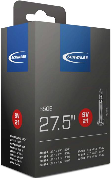 Immagine prodotto Schwalbe Sv21 (Presta (SV), 27.5", 40 mm)
