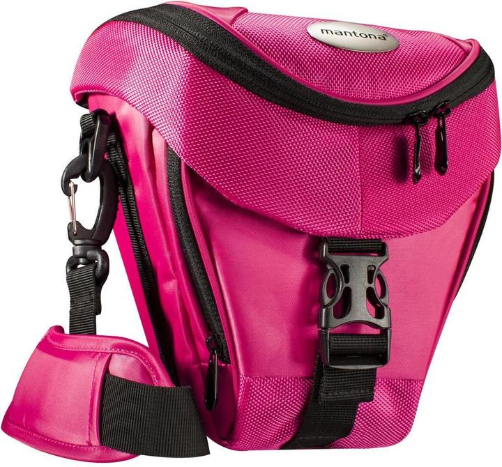 mantona Premium Colttasche pink (Kamera Schultertasche, Kamera Bereitschaftstasche, 1 l)