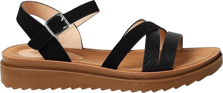 Actual product image Good For The Sole Womens/Ladies Axel Asymmetric Panel Wide Sandals (38)