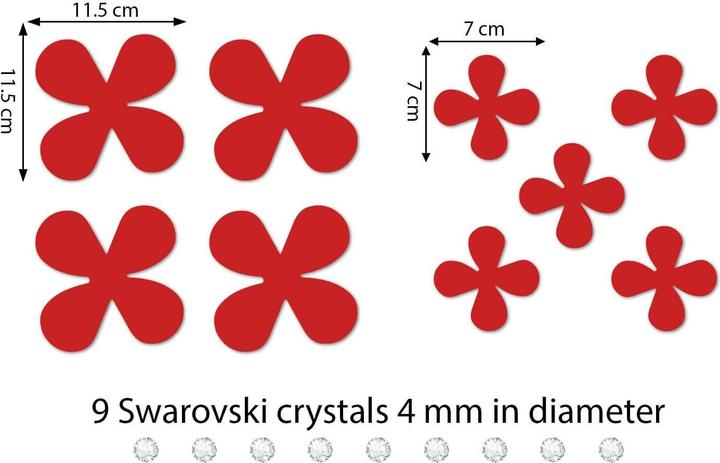 Actual product image Walplus flowers (85.5 x 85.5 cm)