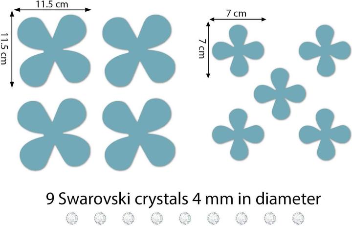 Actual product image Walplus flowers (85.5 x 85.5 cm)