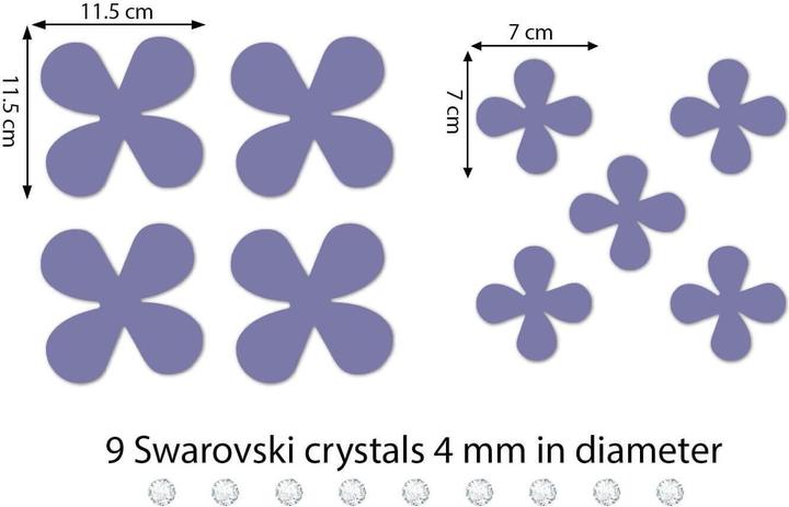 Actual product image Walplus flowers (85.5 x 85.5 cm)