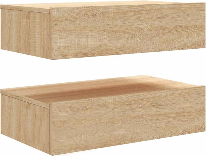 Produktbild VidaXL TV Schrank mit LED-Leuchten Fernsehschrank Lowboard 2 Stk. Sonoma-Eiche