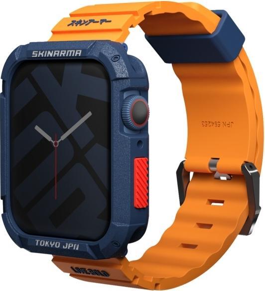 Actual product image Skinarma Band Shokku Apple Watch 45/44/42mm orange