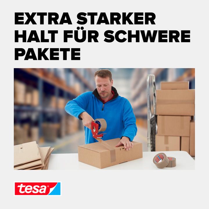 Produktbild tesa tesapack ULTRA STRONG Paketklebeband - PVC Packband für festes Verpacken und sicheres Bündeln (50 mm)