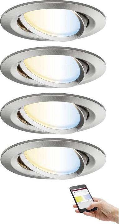 Actual product image Paulmann LED recessed light Nova Plus Coin set of 4 (470 lm)