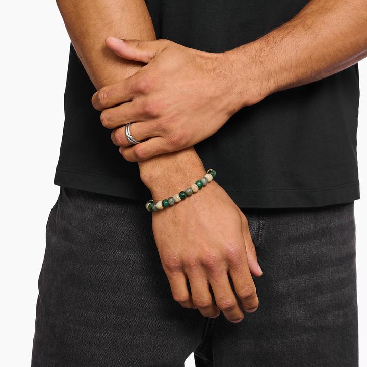 Produktbild Thomas Sabo Armband Jasper Jade und Labradorit (21 cm, Silber 925)