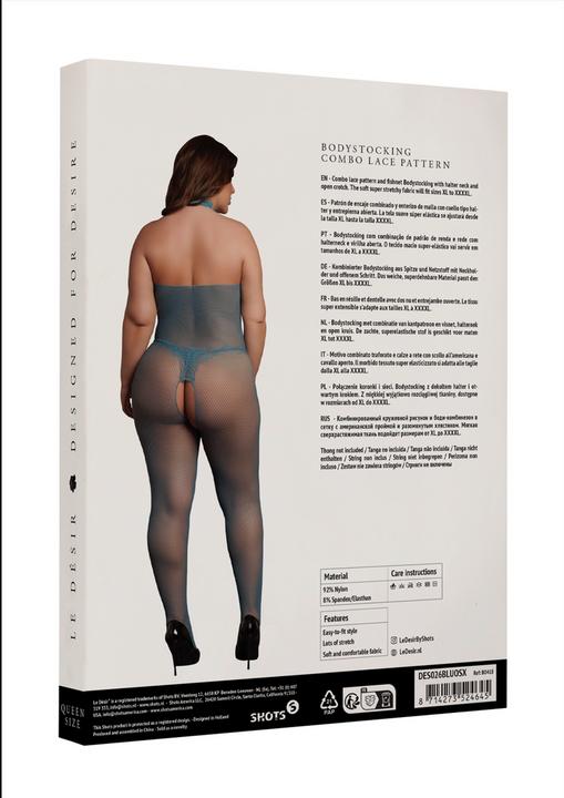 Produktbild Le Désir Fishnet and Lace Bodystocking - Queen Size (XL, XXL, 3XL, 4XL)