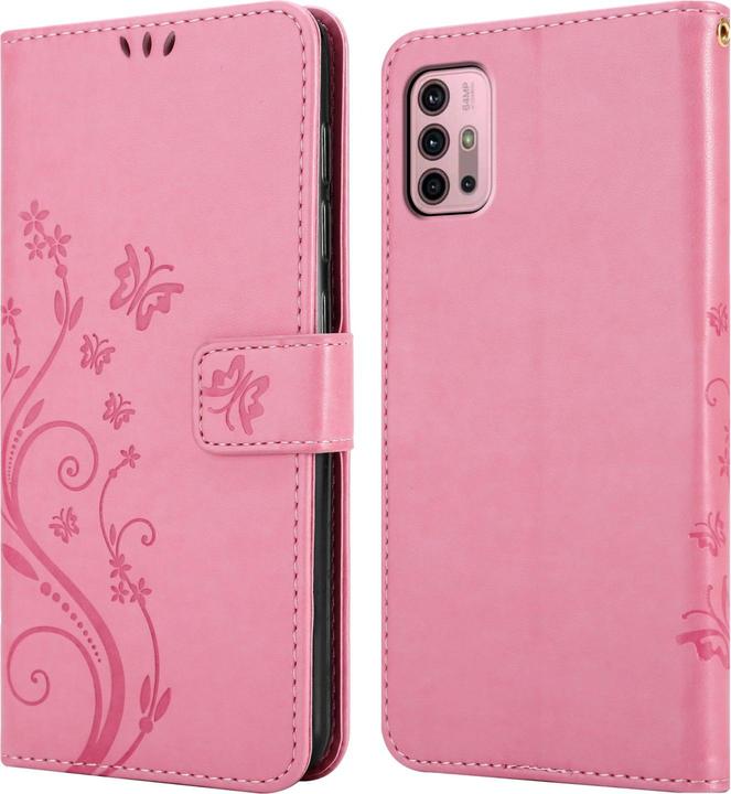 Actual product image Cadorabo Flower Book cover (Motorola Moto G30, Motorola Moto G10)