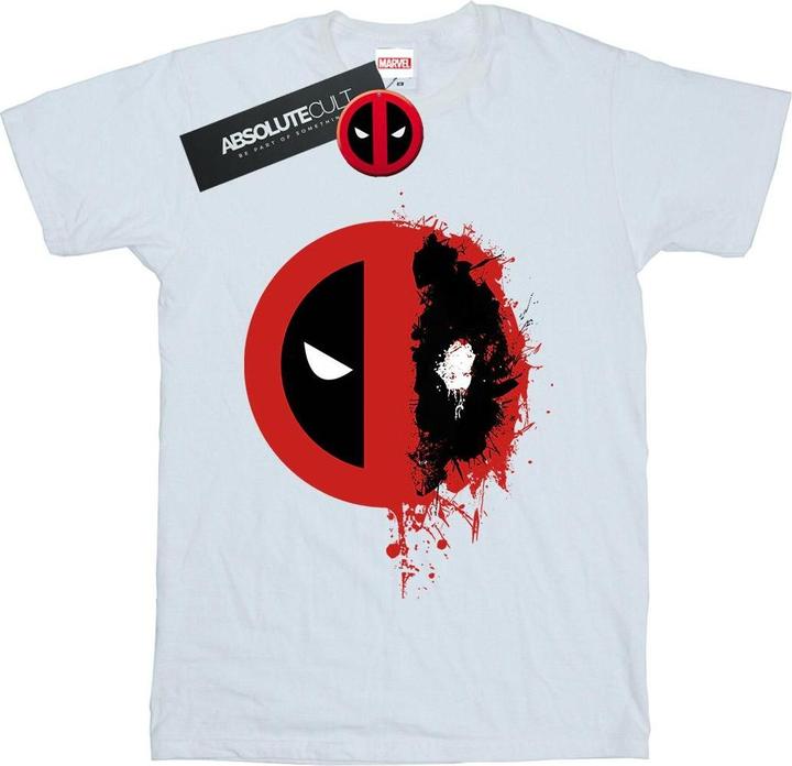 Immagine prodotto Deadpool Split Splat Logo Maglietta Uomo (M)