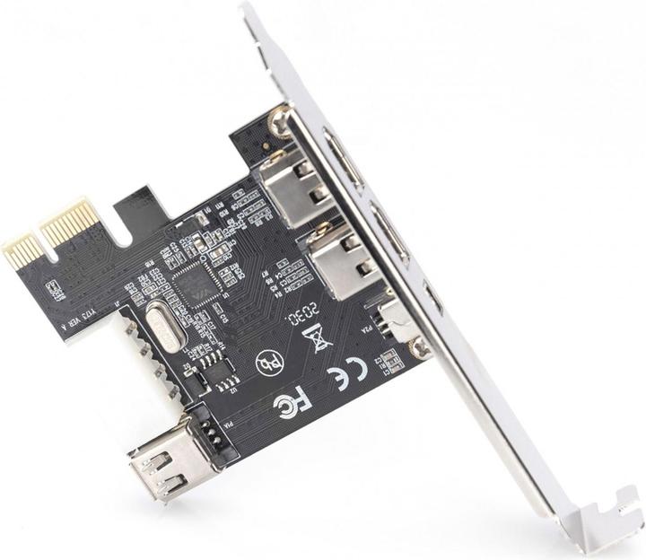 Productafbeelding Digitus PCIe-kaart Firewire 1394a 3+1 poort