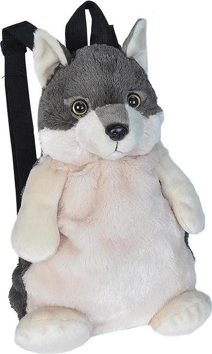 Actual product image Wild Republic Plush Backpack Wolf (34 cm)