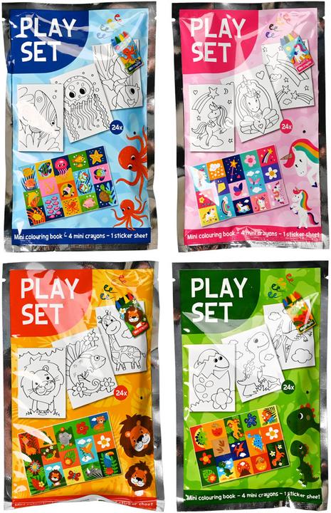 Produktbild No Name Kreativ-Set: Malbuch, Buntstifte und Stickerbogen