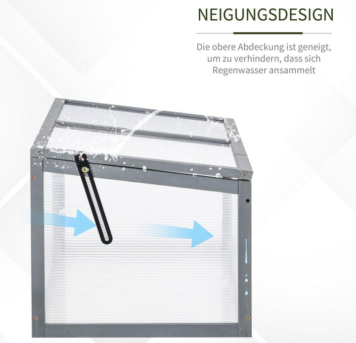 Actual product image Outsunny Cold Frame with Wooden Frame